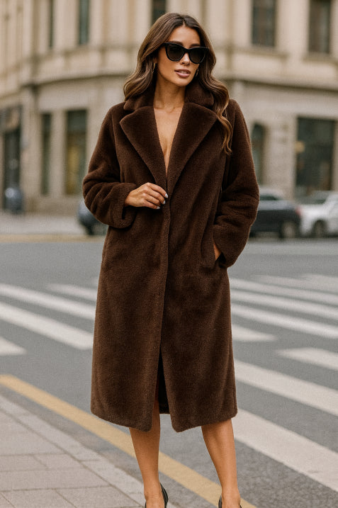 R&B | Damen Winter Langer Stylischer Trench Mantel Lang