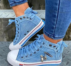 Bequeme Denim-Schuhe