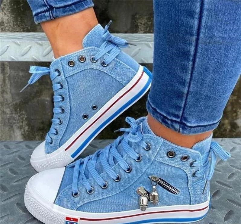 Bequeme Denim-Schuhe