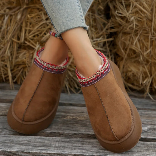 Flache Schuhe aus Fell R&B
