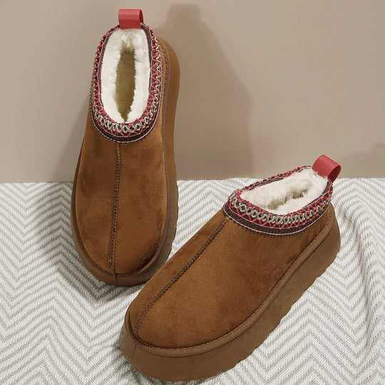 Flache Schuhe aus Fell R&B