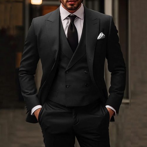 R&B | Herren Smoking 3-teilig - Blazer, Weste & Hose