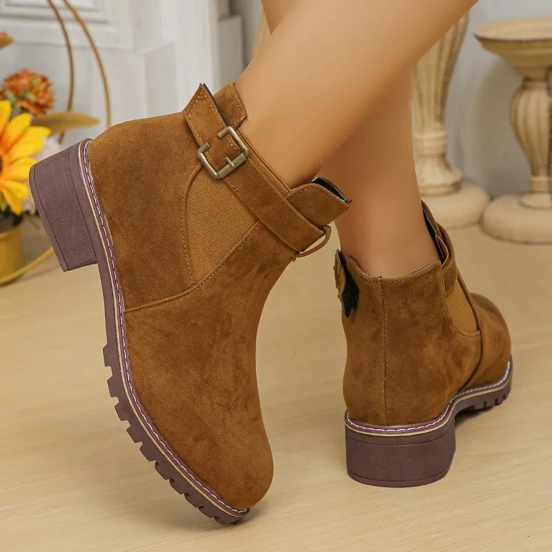 R&B | Chunky Heel Winterstiefel für Frauen – Stilvoll & Gemütlich