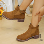 R&B | Chunky Heel Winterstiefel für Frauen – Stilvoll & Gemütlich
