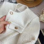 R&B | Damen Tweedjacke mit Rundhalsausschnitt