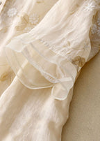 R&B | Bestickte Baumwoll Leinen Bluse