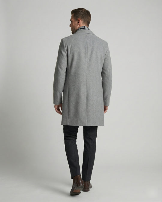 Trechcoat für Herren Herbst Winter Grau Schwarz
