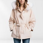 R&B | Damen-Daunenjacke mit abnehmbaren Kragen