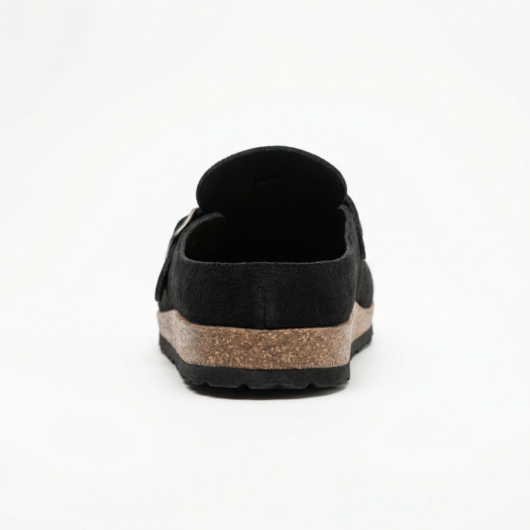 Clogs - Damen Retro Wildleder Slip-On Mule R&B