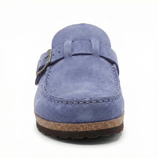 Clogs - Damen Retro Wildleder Slip-On Mule R&B