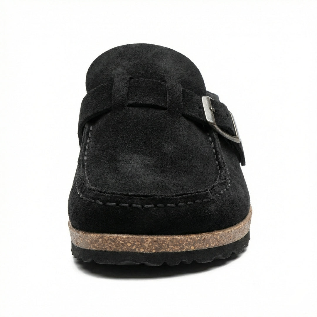 Clogs - Damen Retro Wildleder Slip-On Mule R&B