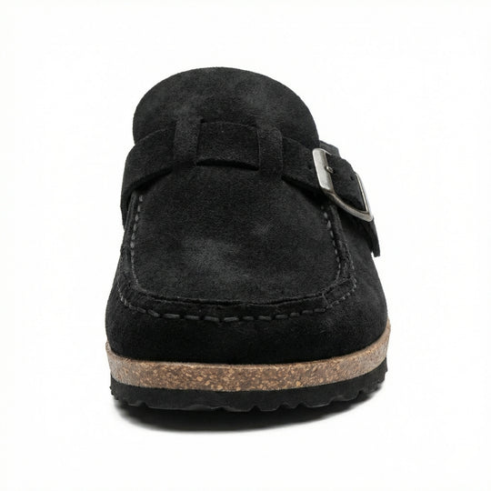 Clogs - Damen Retro Wildleder Slip-On Mule R&B