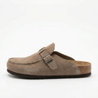 Clogs - Damen Retro Wildleder Slip-On Mule R&B