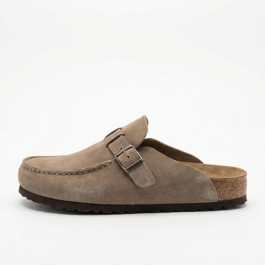 Clogs - Damen Retro Wildleder Slip-On Mule R&B