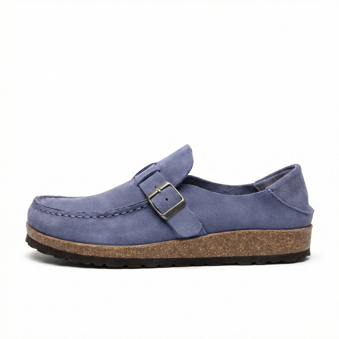 Clogs - Damen Retro Wildleder Slip-On Mule R&B