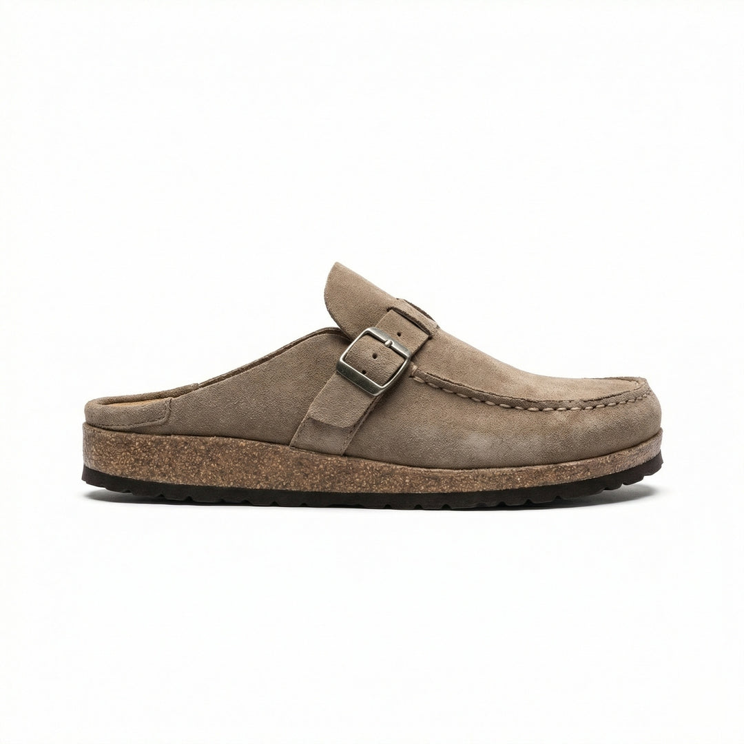 Clogs - Damen Retro Wildleder Slip-On Mule R&B