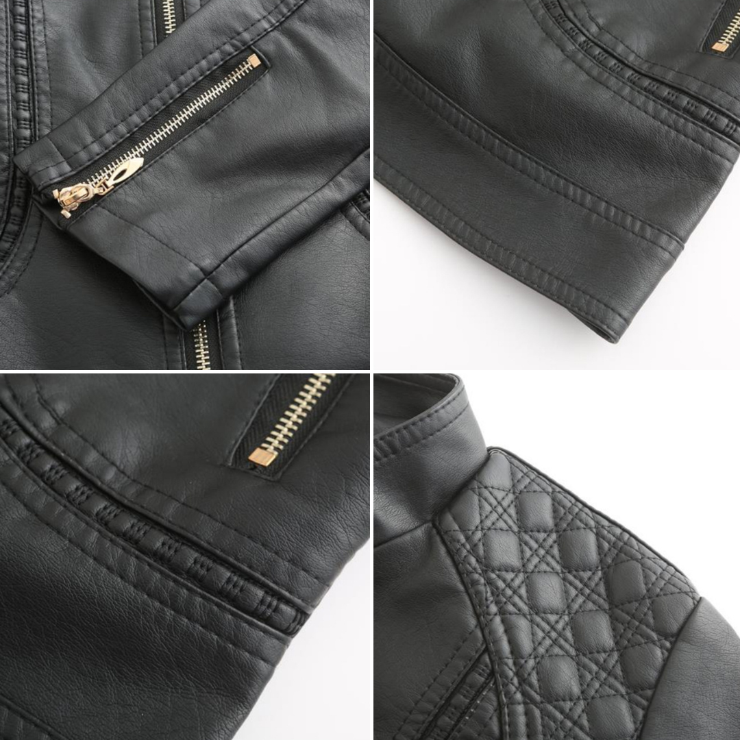 R&B | Elegante Lederjacke Mit Modernem Schnitt