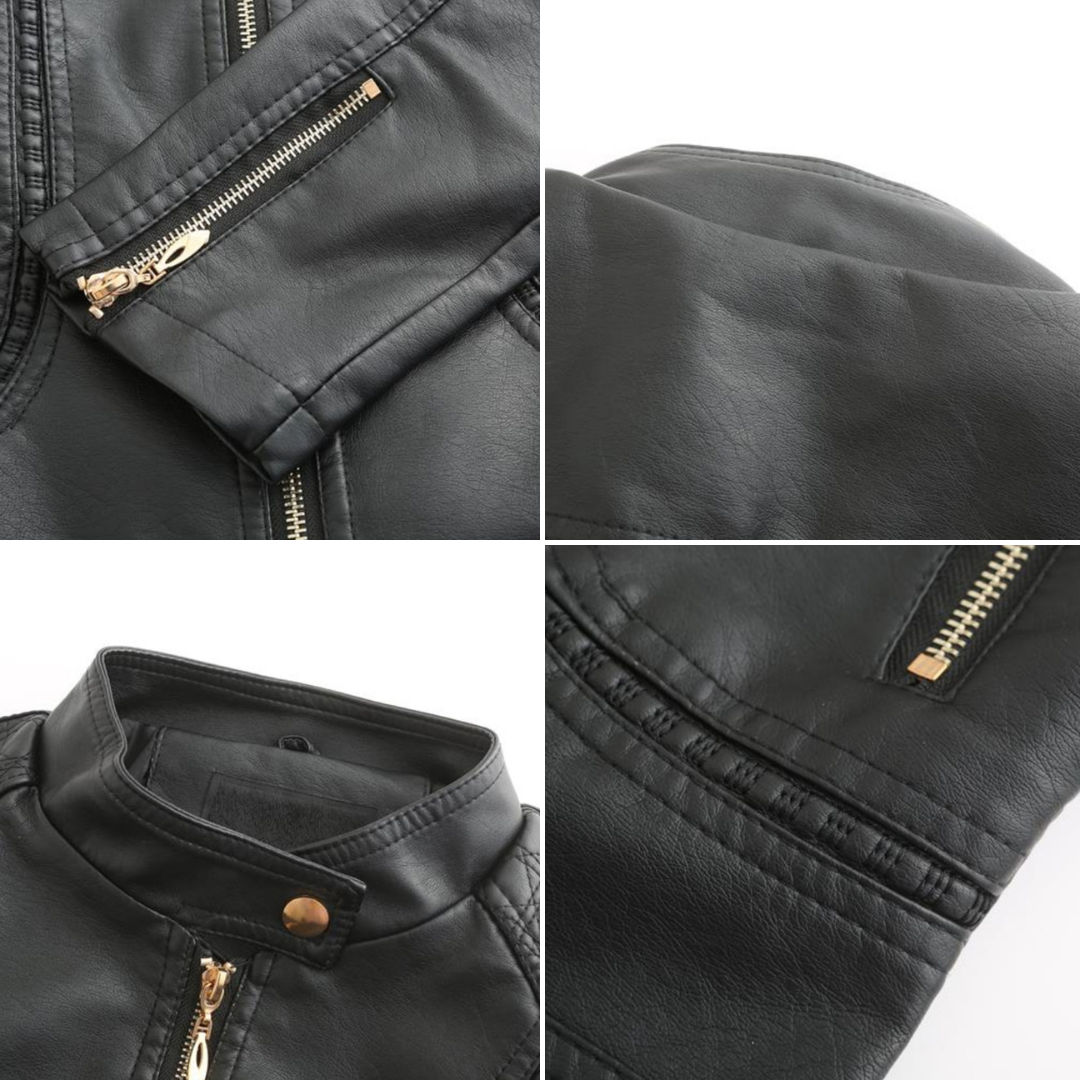 R&B | Elegante Lederjacke Mit Modernem Schnitt