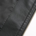 R&B | Lederjacke mit Hohem Kragen Herbst Edition