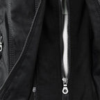 R&B | Wasserdichte Damen Lederjacke Mit Abnehmbarem Kapuzen