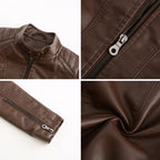 Heidi-Mode | Lederjacke für Damen - Modische Jacke mit Reißverschluss