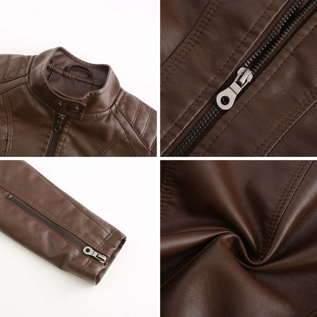 R&B | Damen Lederjacke Mit Zeitlosem Elegantem Look