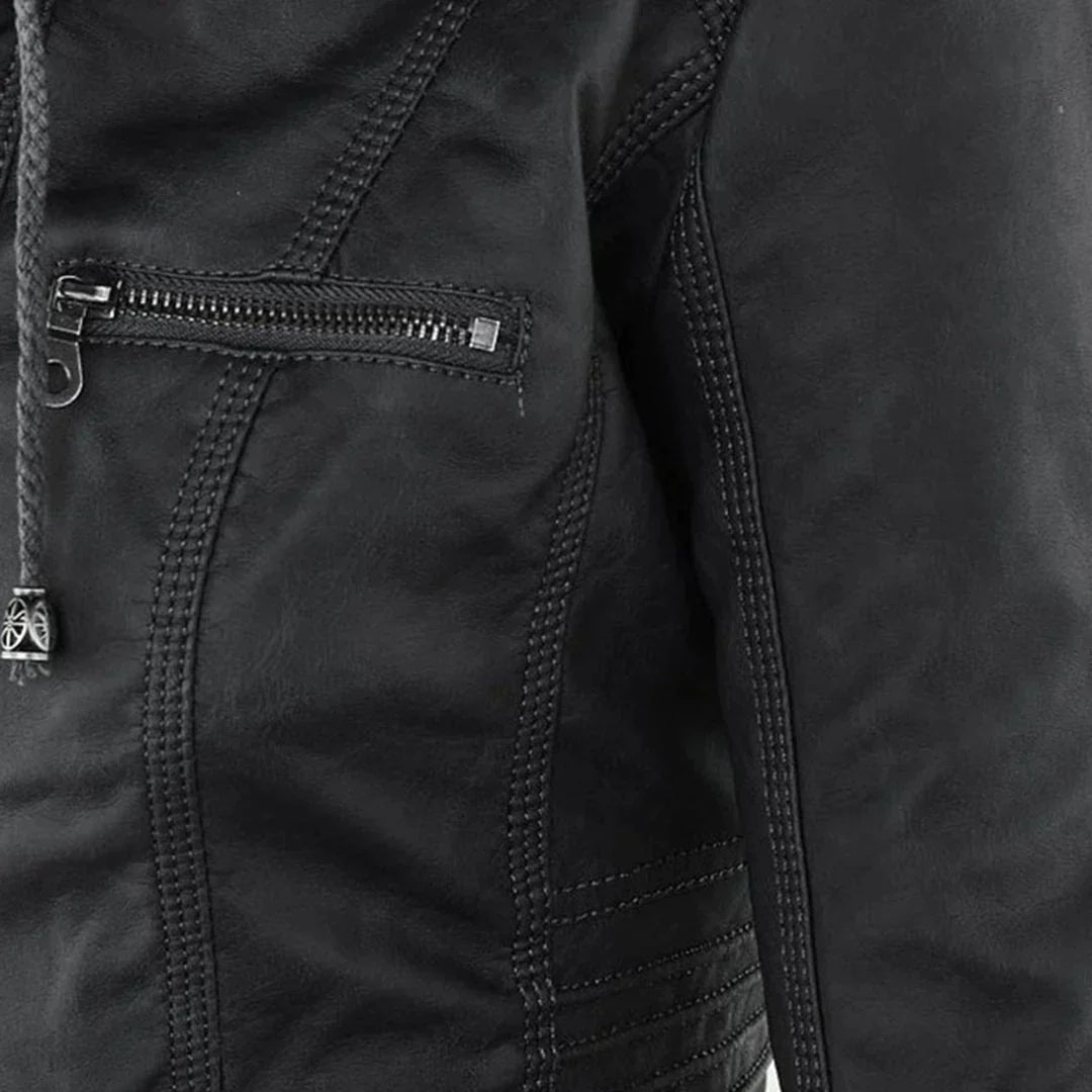 R&B | Stilvolle Motorradjacke mit Kapuze