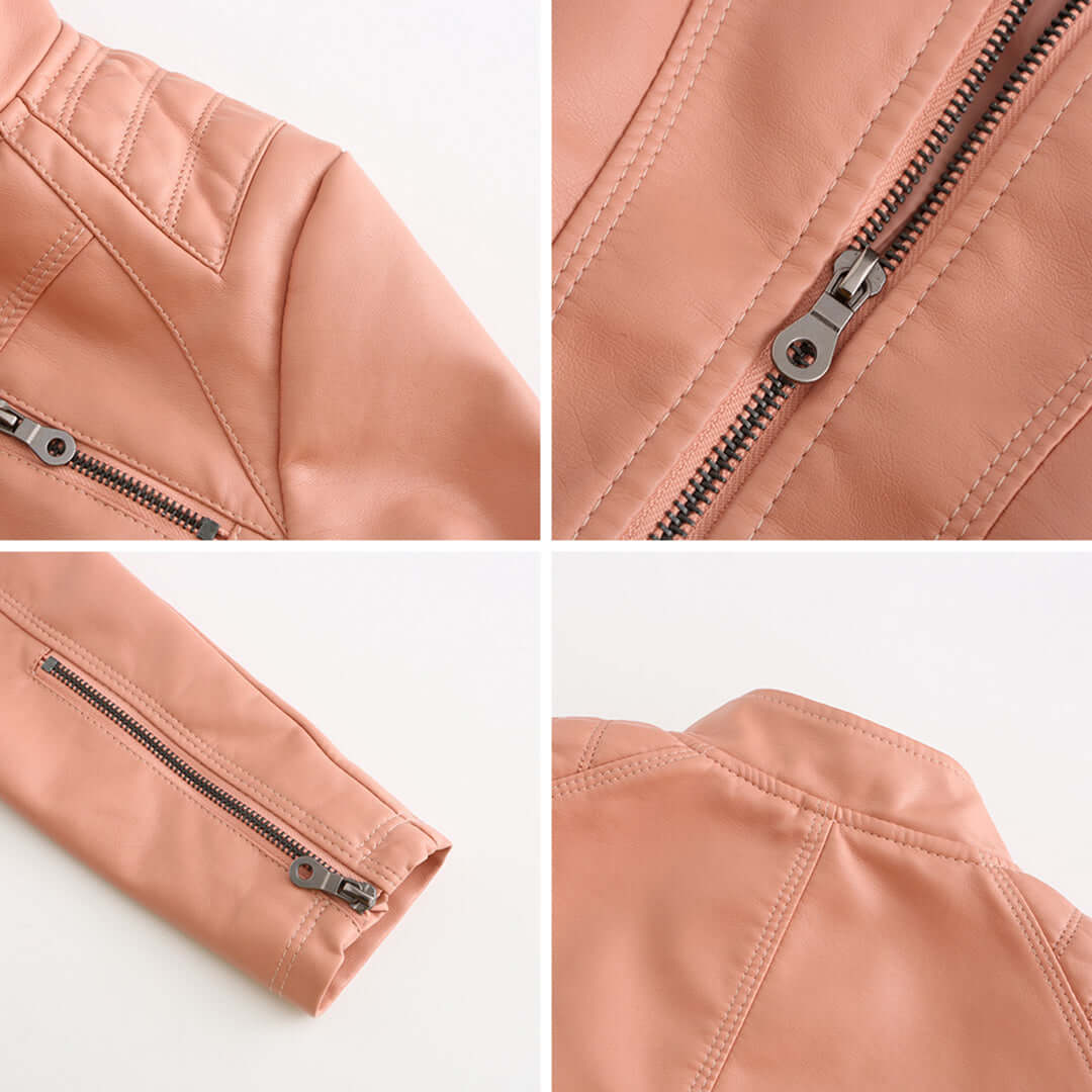 R&B | Damen Lederjacke Mit Zeitlosem Elegantem Look
