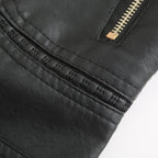 R&B | Lederjacke mit Hohem Kragen Herbst Edition