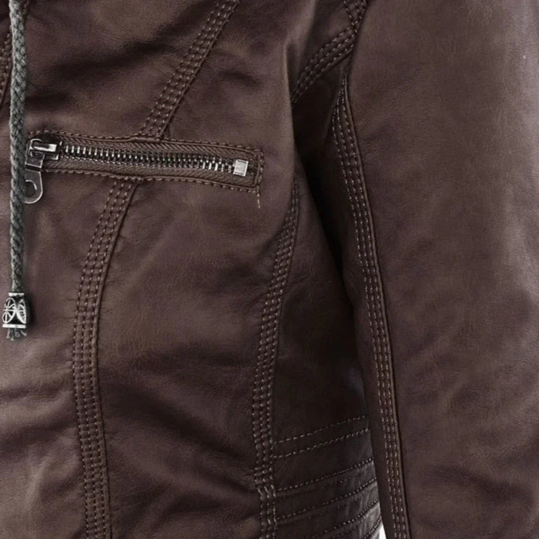 R&B | Stilvolle Motorradjacke mit Kapuze