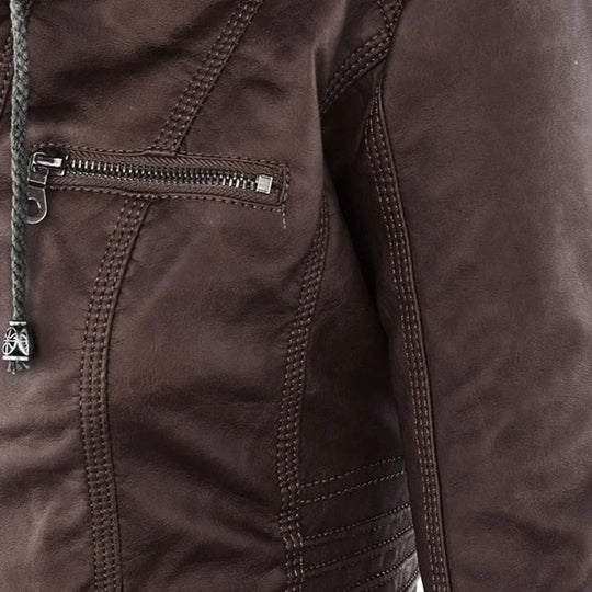 R&B | Stilvolle Motorradjacke mit Kapuze