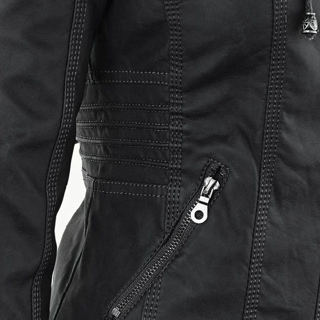 R&B | Stilvolle Motorradjacke mit Kapuze