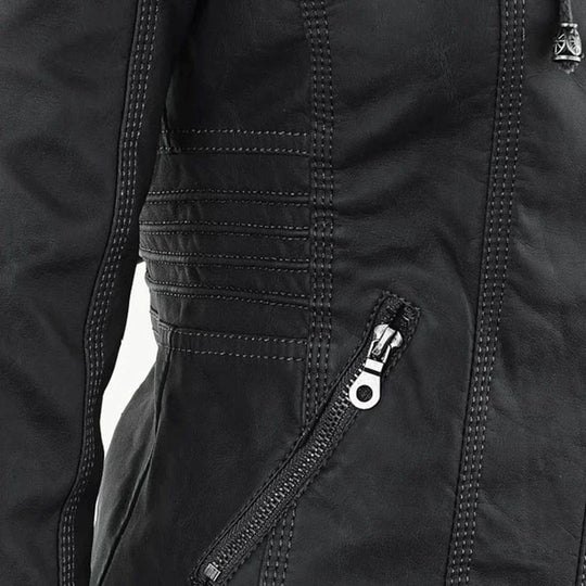R&B | Stilvolle Motorradjacke mit Kapuze