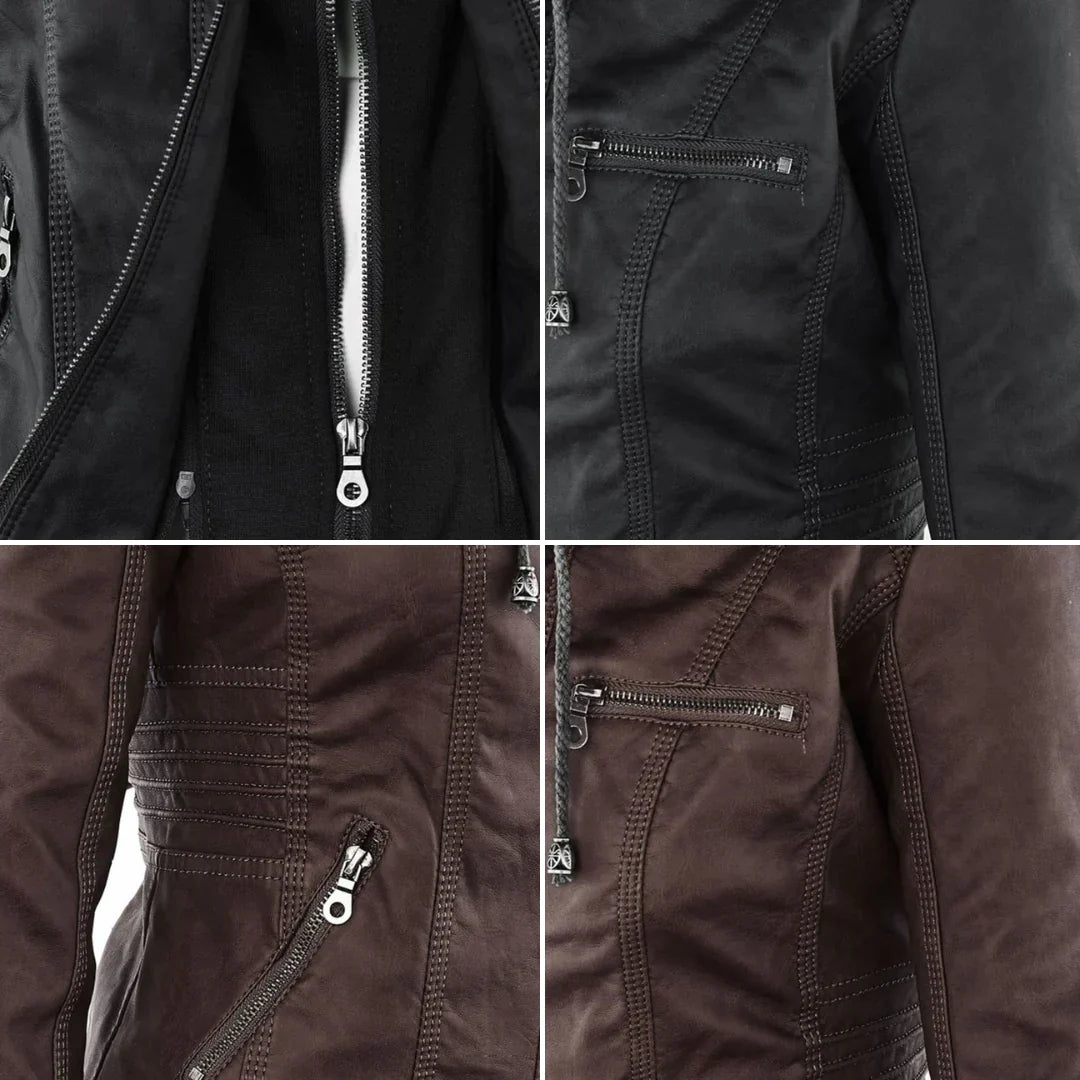 R&B | Stilvolle Motorradjacke mit Kapuze