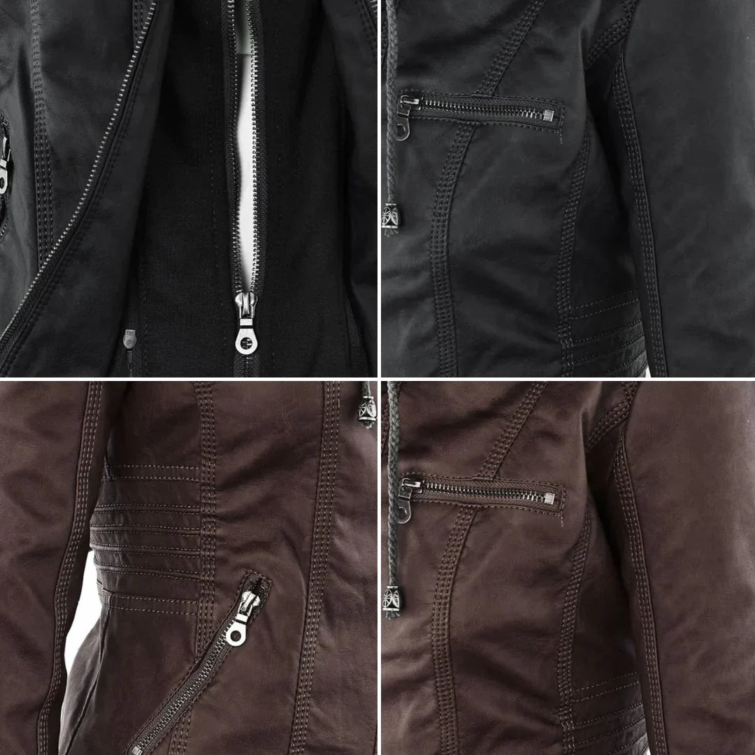 R&B | Stilvolle Motorradjacke mit Kapuze
