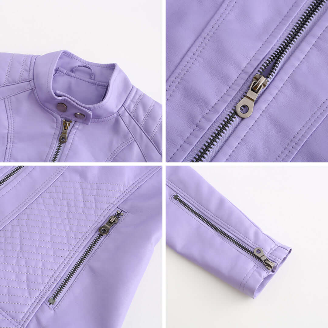 R&B | Damen Lederjacke Mit Zeitlosem Elegantem Look