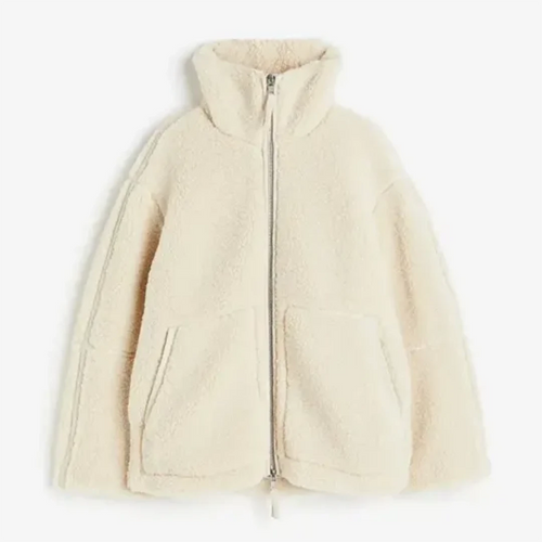 R&B | Cozy Loose-Fit Jacket High Collar