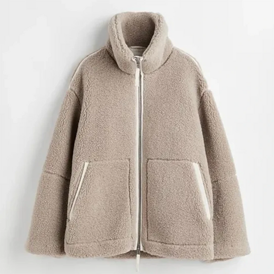 R&B | Cozy Loose-Fit Jacket High Collar