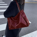 R&B | Lederhandtasche in Bordeaux