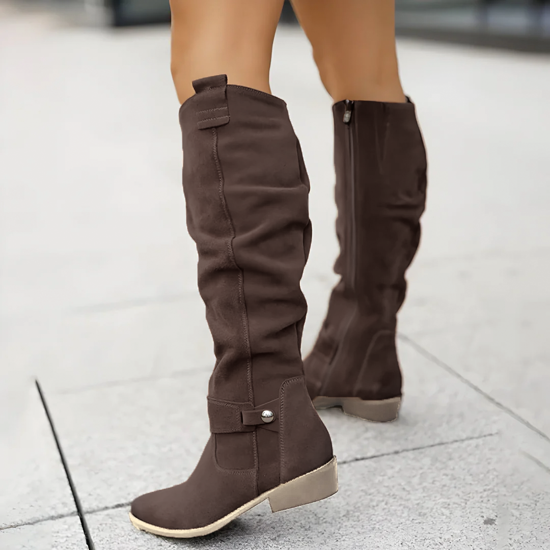 R&B | Wildleder Kniehohe Stiefel
