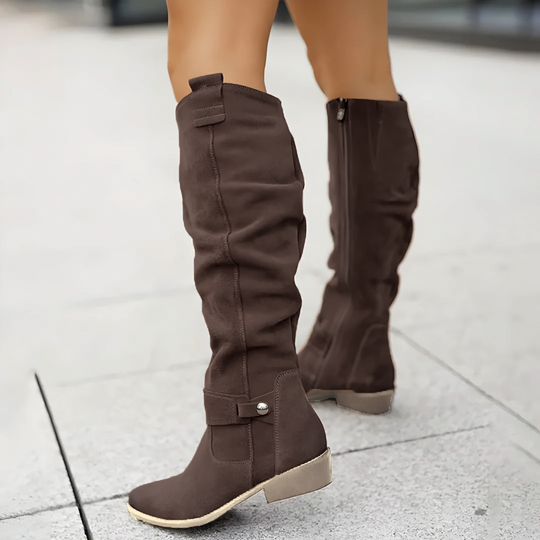 R&B | Wildleder Kniehohe Stiefel