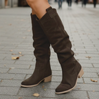 R&B | Wildleder Kniehohe Stiefel