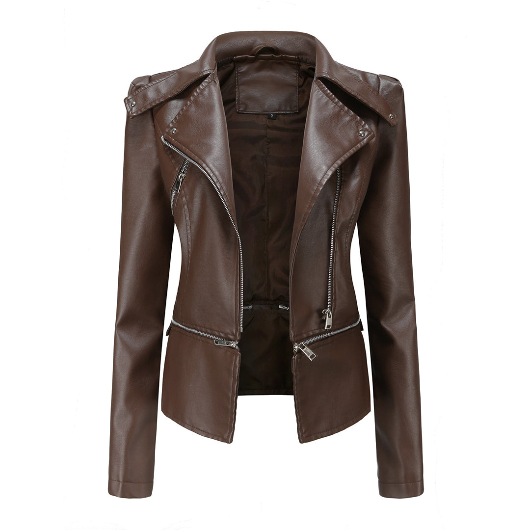 R&B | Passform Bikerjacke für Damen Lässig
