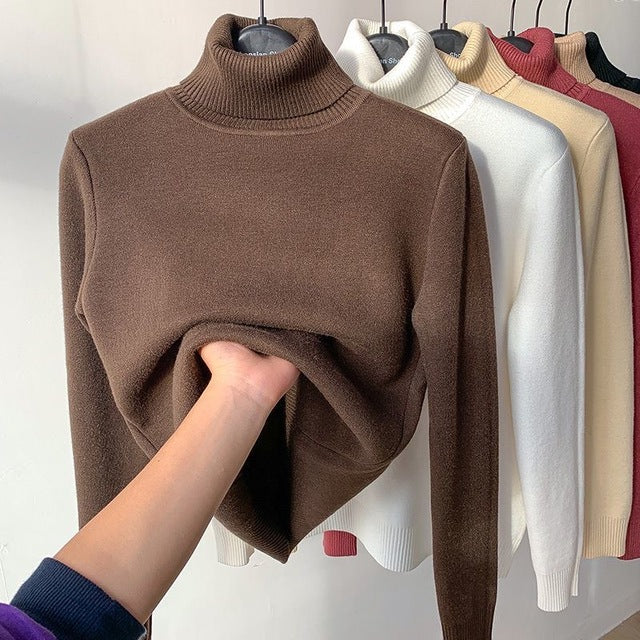 R&B | Übergroßer Kaschmir Damen Rollkragenpullover