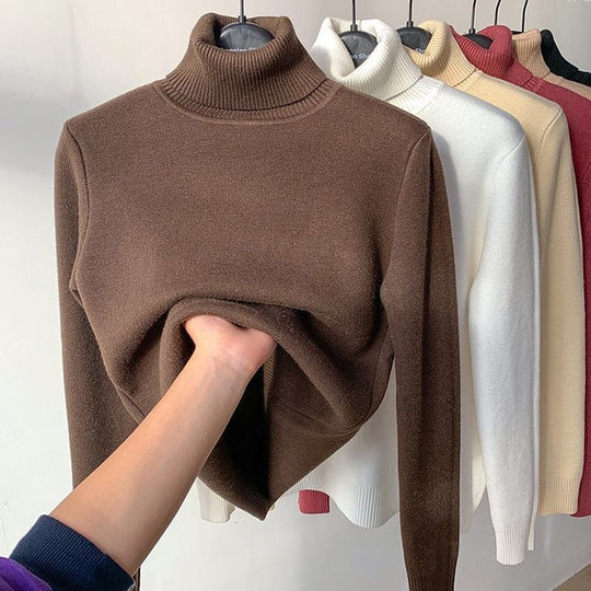 R&B | Übergroßer Kaschmir Damen Rollkragenpullover
