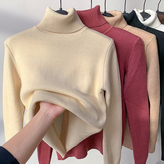 R&B | Übergroßer Kaschmir Damen Rollkragenpullover