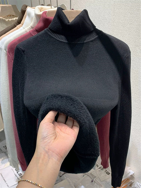 R&B | Übergroßer Kaschmir Damen Rollkragenpullover