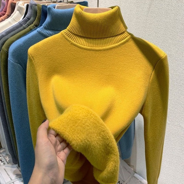 R&B | Übergroßer Kaschmir Damen Rollkragenpullover