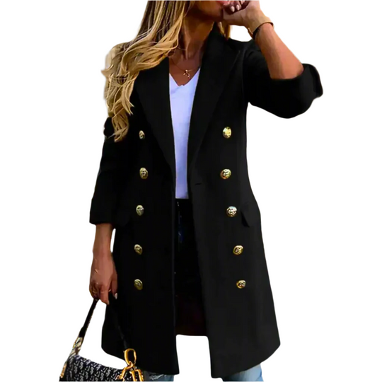 R&B | Elegante Taillierte Damenjacke mit Doppeltknopfverschluss