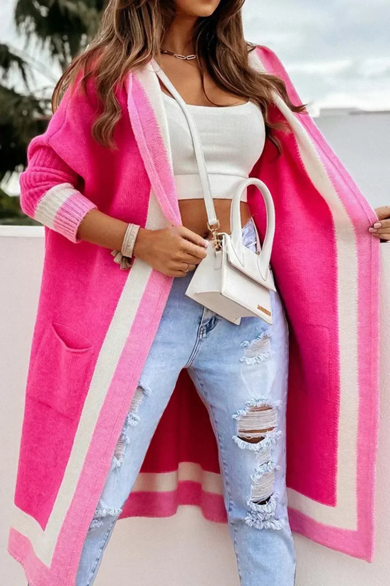 R&B | Lange Jacke mit Kapuze